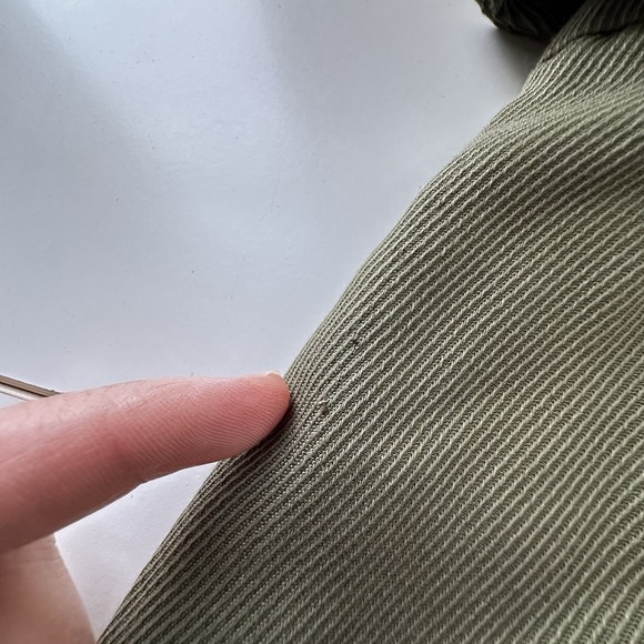 Eileen Fisher Pants Womens 12 Green High Waist Tencel Twill Wide Leg Tie Belt - Picture 7 of 9